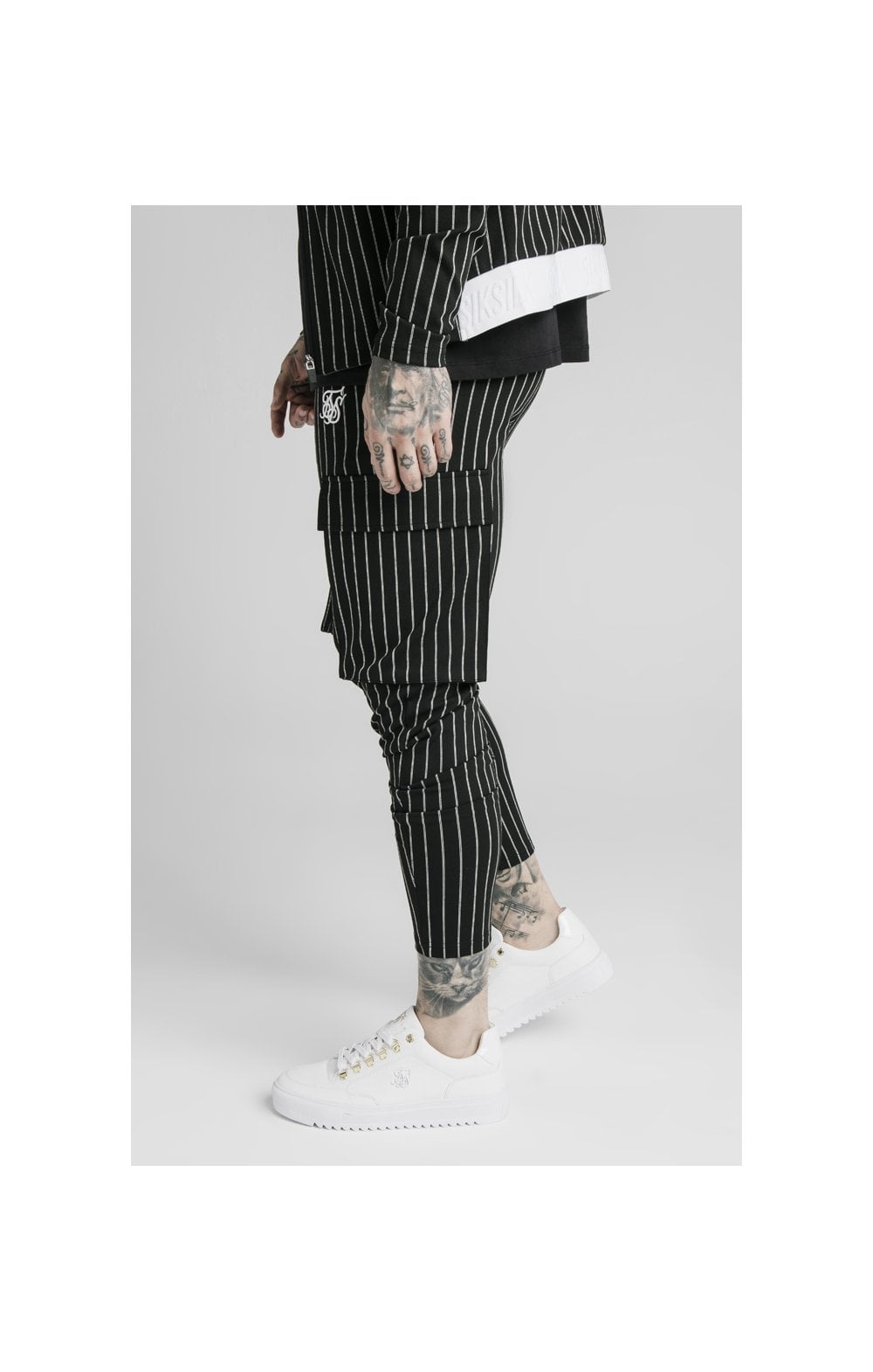 Siksilk pinstripe logo joggers new arrivals