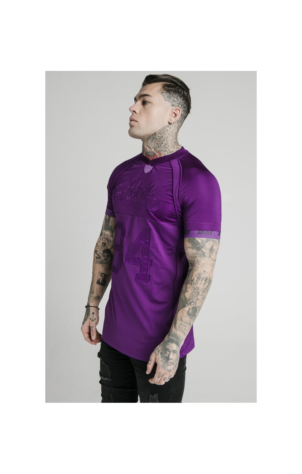 SikSilk Stretch Tee - Purple