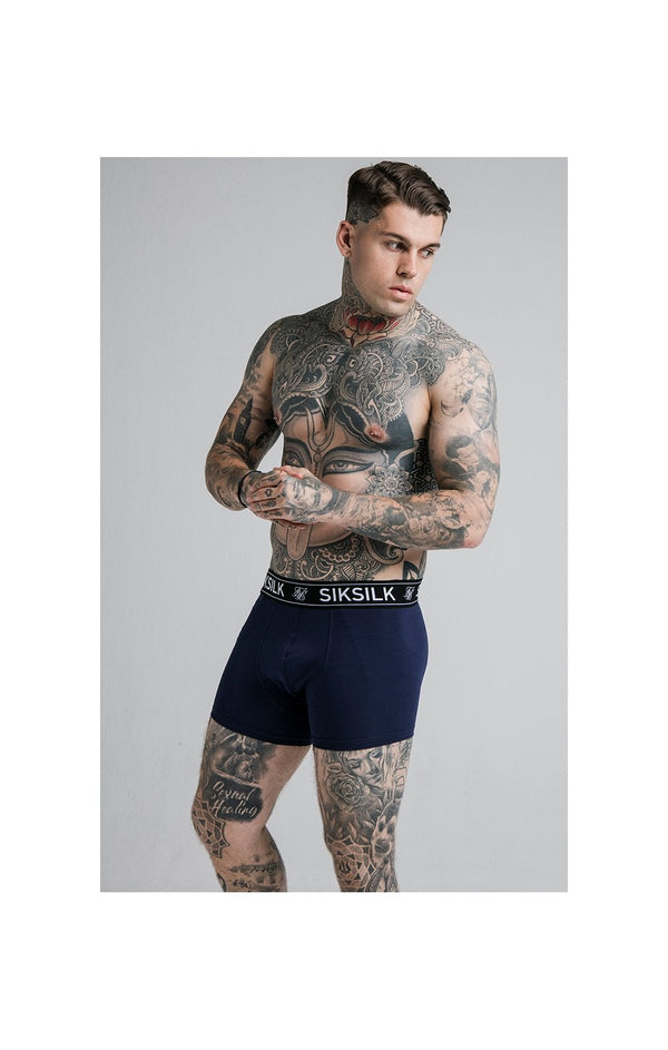 SikSilk Boxer Shorts (2 Pack)  - Red & Navy