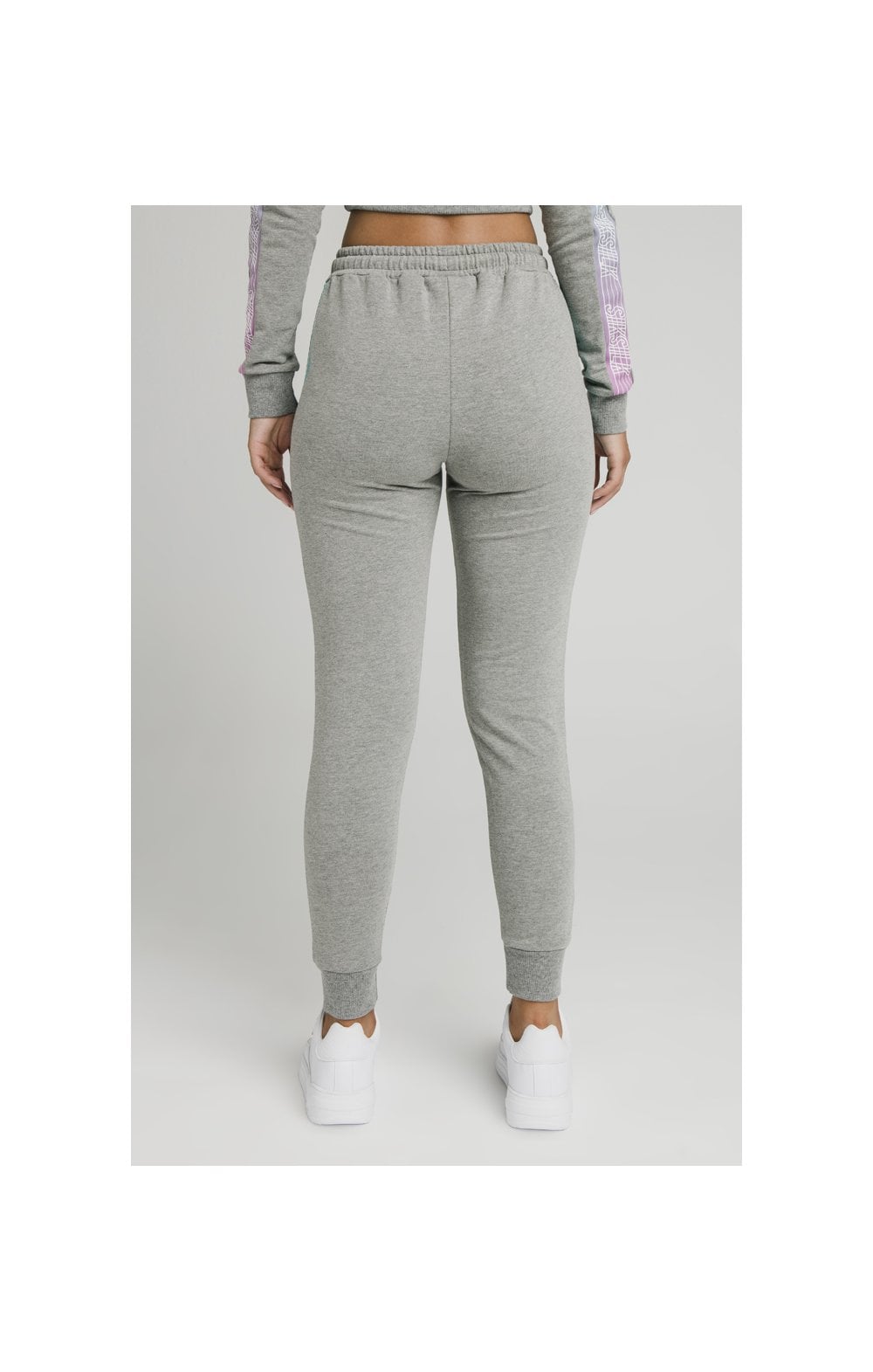 SikSilk Fade Runner Track Pants - Grey Marl (8)