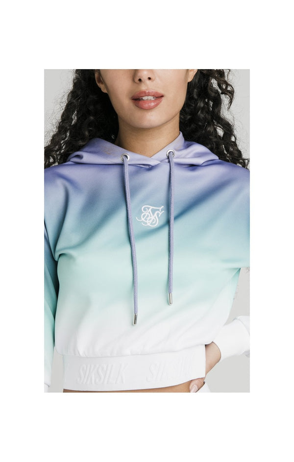 SikSilk Lilac Haze Track Top - Lilac,Turquoise & White