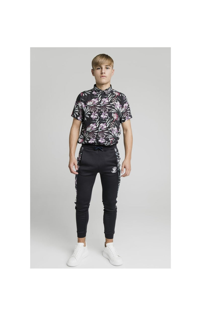 Illusive London Dark Tropical Tape Pants - Navy