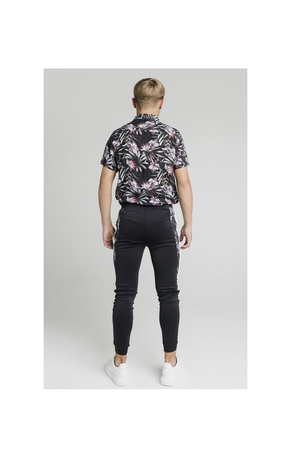 Load image into Gallery viewer, Illusive London Dark Tropical Tape Pants - Navy (7)