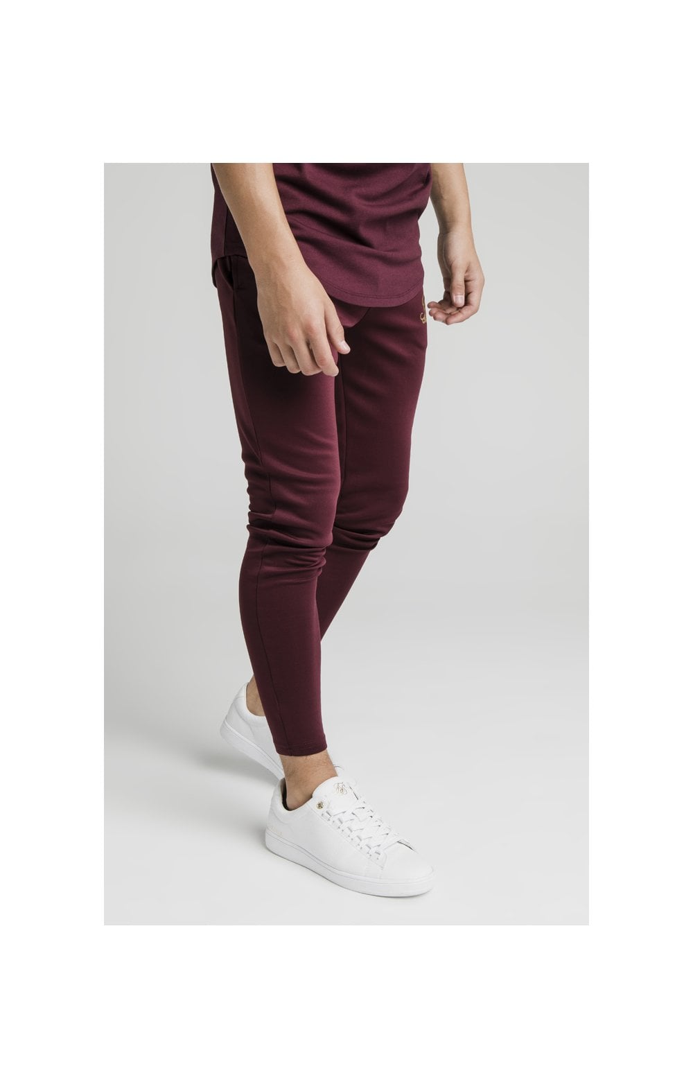 Illusive London Agility Track Pants - Burgundy (1)