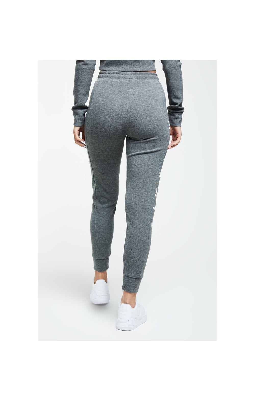 SikSilk Colour Signature Track Pants - Dark Grey Marl (4)