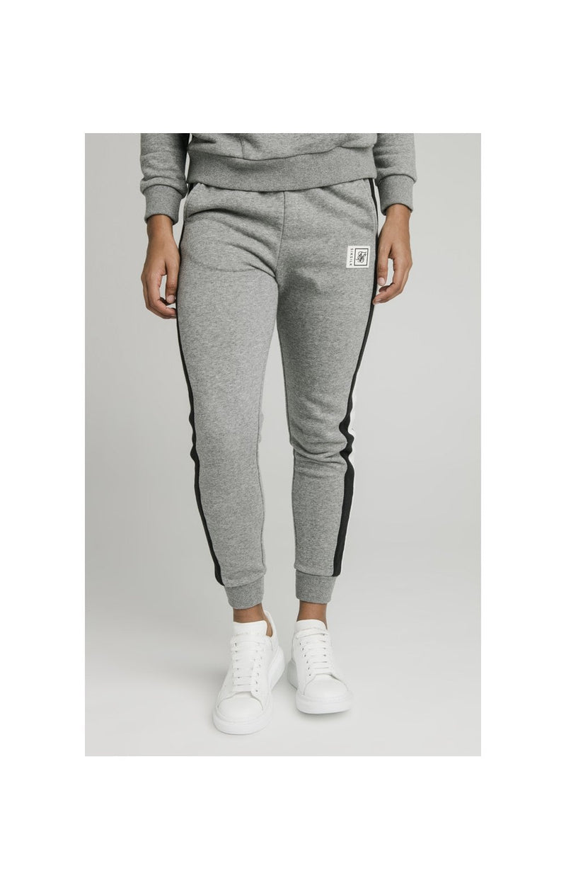 SikSilk Luxe Track Pants - Grey Marl