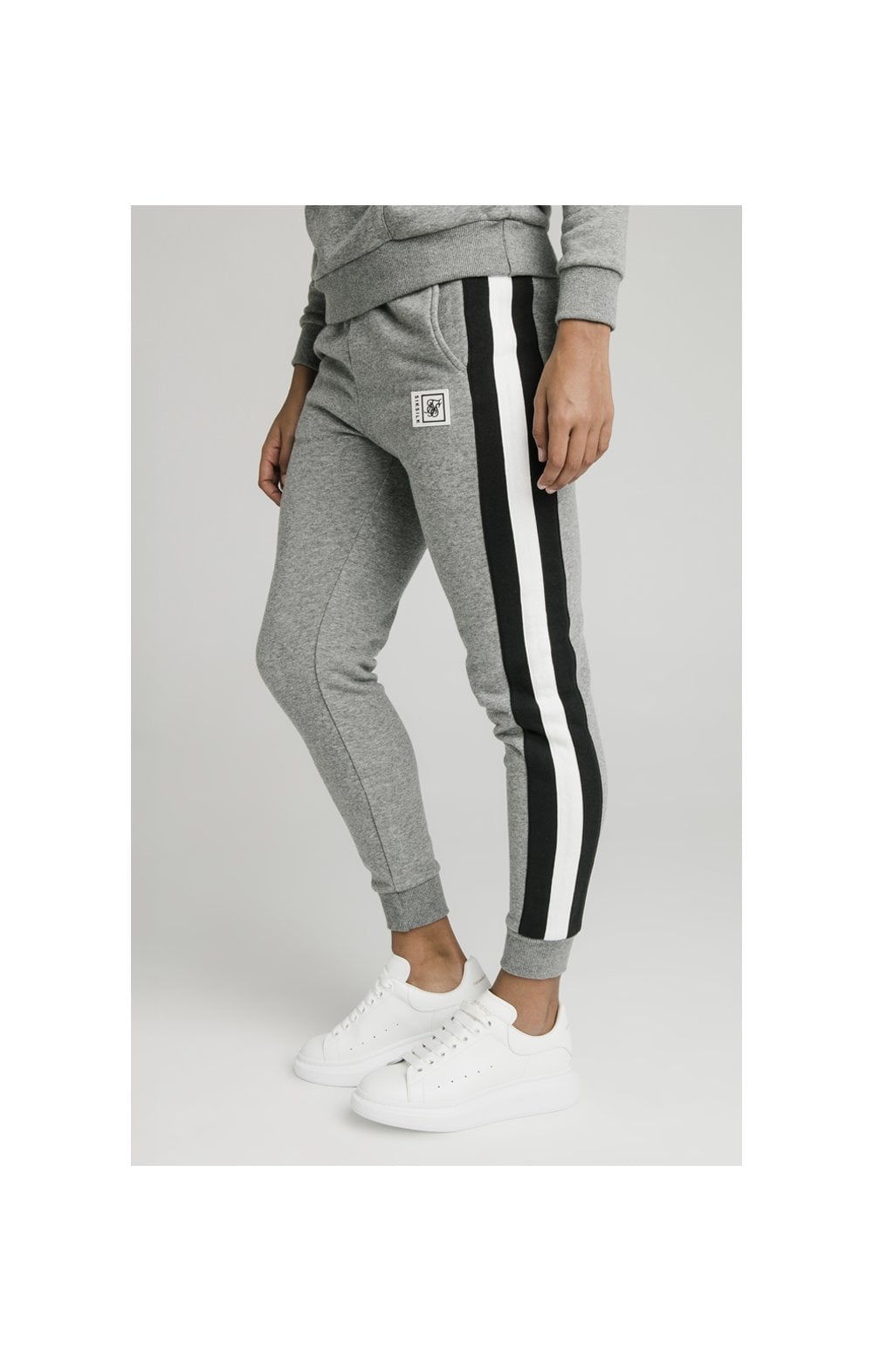 Load image into Gallery viewer, SikSilk Luxe Track Pants - Grey Marl (3)