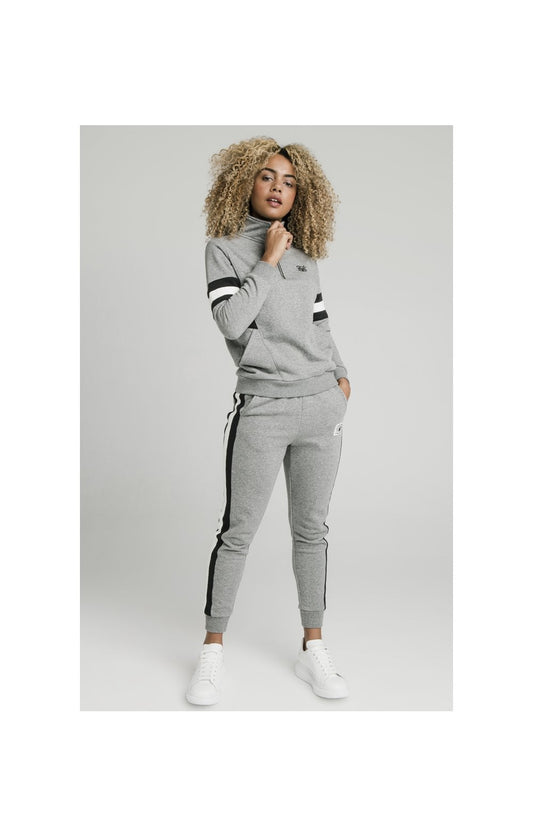 SikSilk Luxe Track Pants - Grey Marl