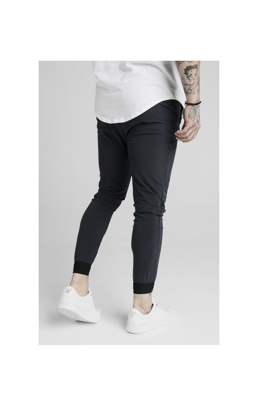 SikSilk Agility Poly Rib Track Pants - Midnight Navy