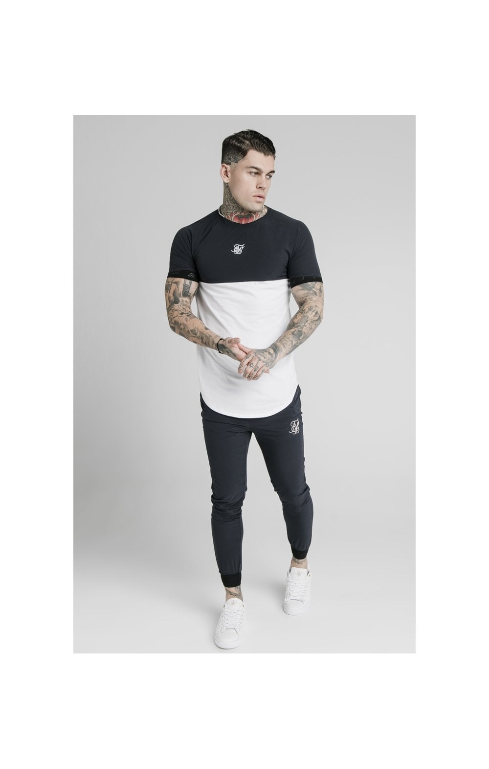 Load image into Gallery viewer, SikSilk Agility Poly Rib Track Pants - Midnight Navy (3)