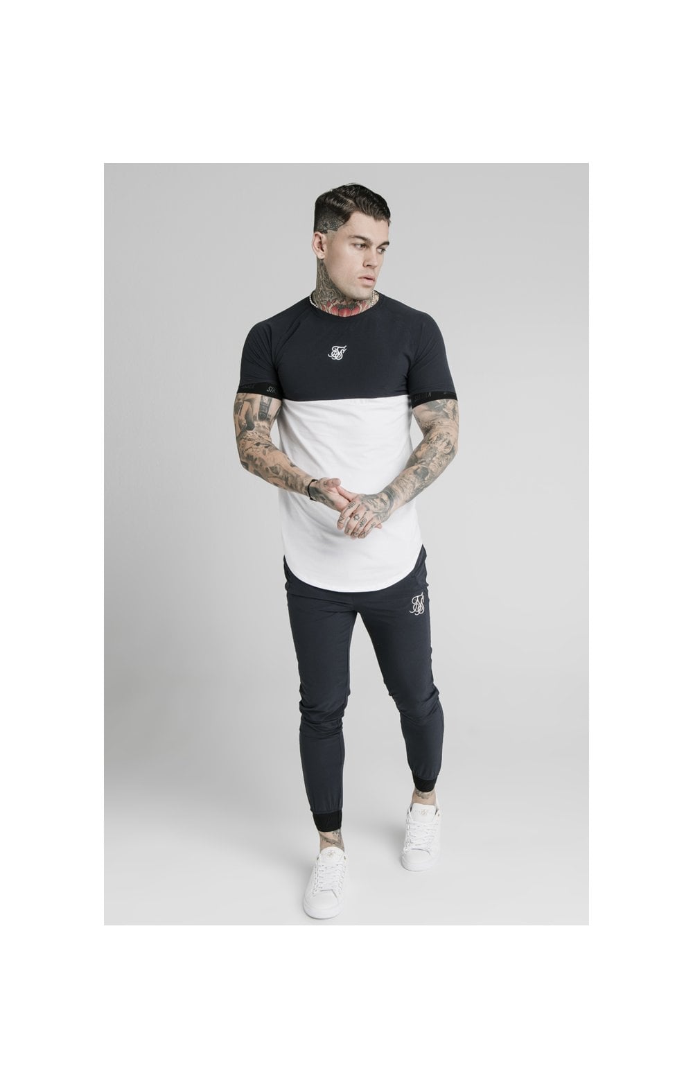 SikSilk Agility Poly Rib Track Pants - Midnight Navy (3)