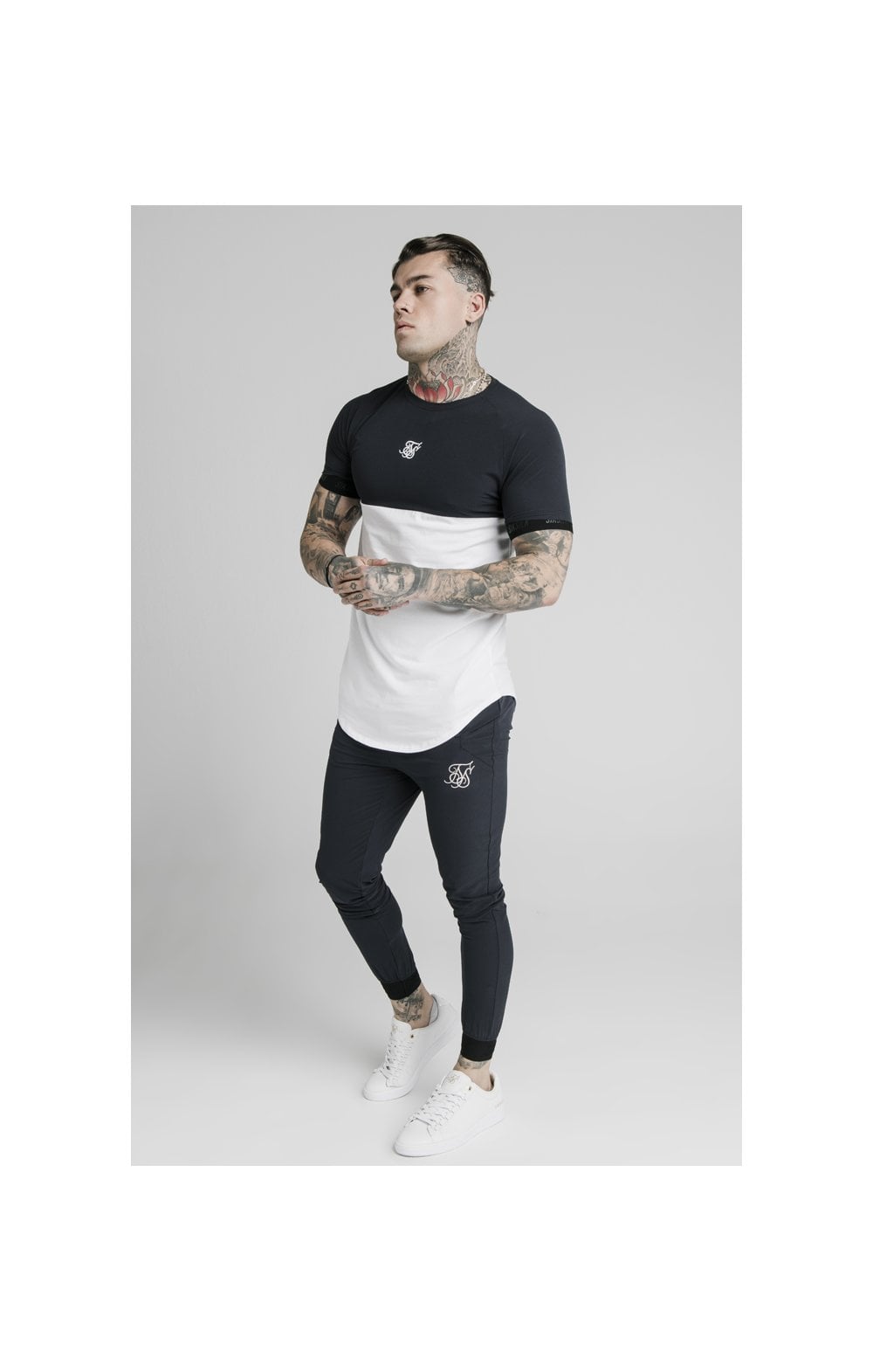 Load image into Gallery viewer, SikSilk Agility Poly Rib Track Pants - Midnight Navy (4)