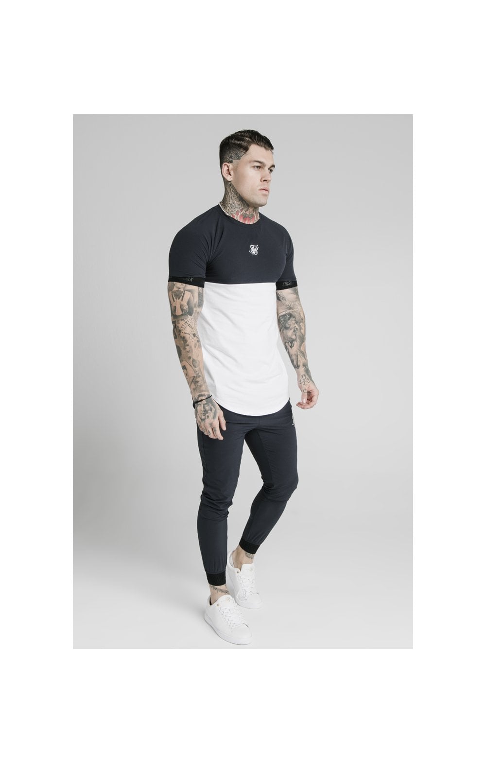 Load image into Gallery viewer, SikSilk Agility Poly Rib Track Pants - Midnight Navy (5)