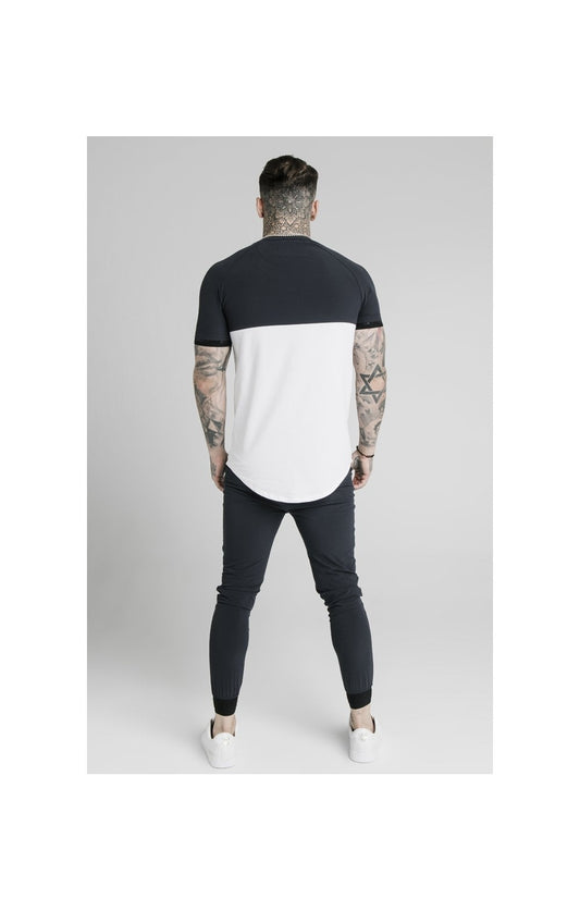 SikSilk Agility Poly Rib Track Pants - Midnight Navy