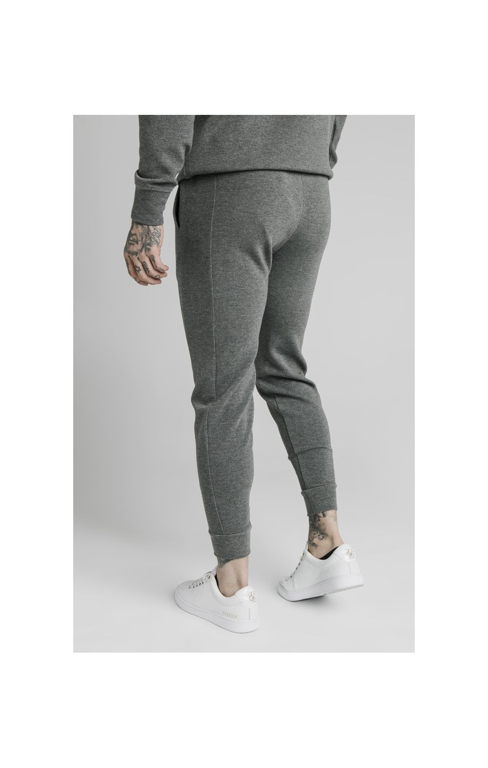 SikSilk Fitted Signature Track Pants - Grey (6)