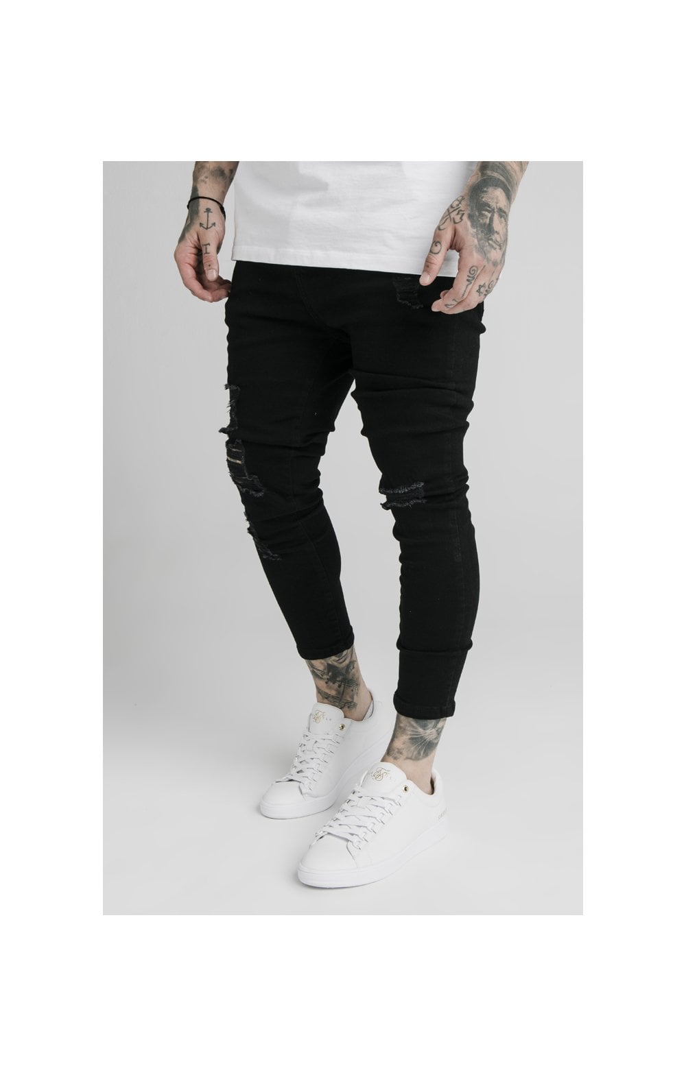 SikSilk Ultra Drop Crotch Jeans - Black (3)