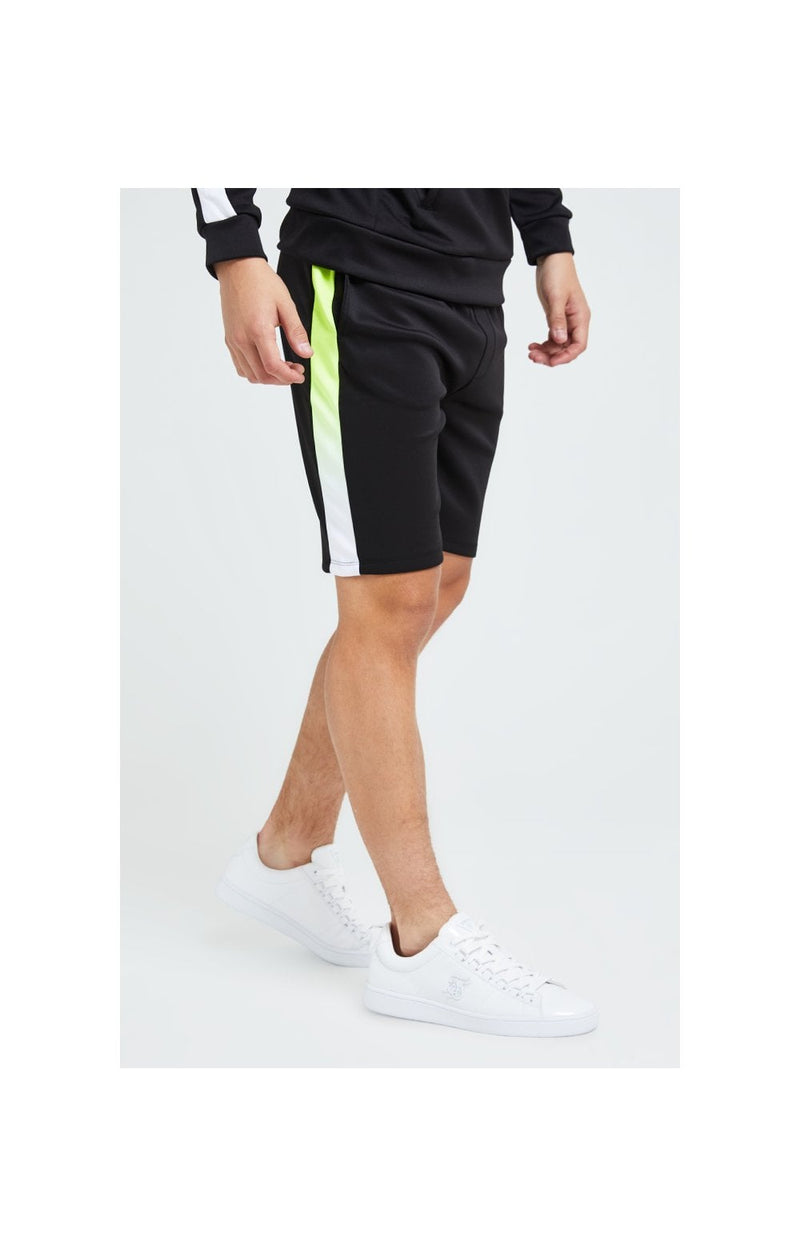Illusive London Fade Panel Shorts - Black Neon (1)