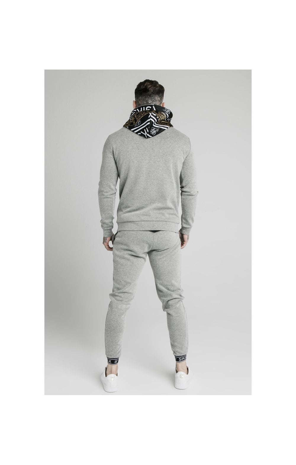 SikSilk Elastic Cuff Jogger - Grey Marl (6)