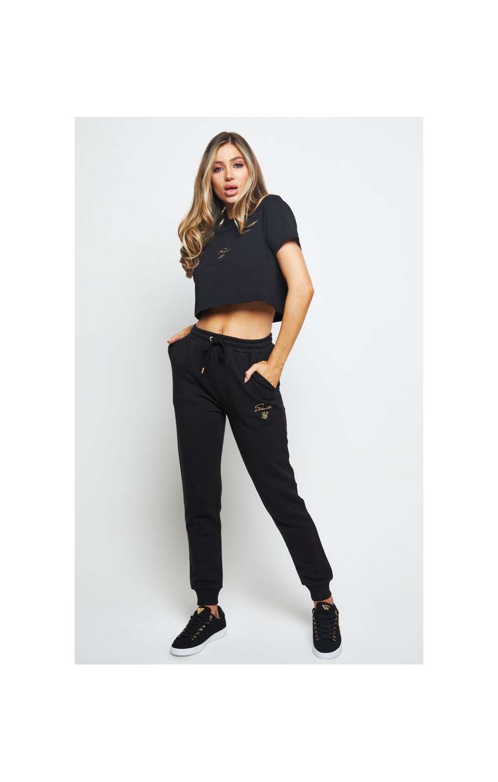 SikSilk Prestige Crop Top - Black (2)