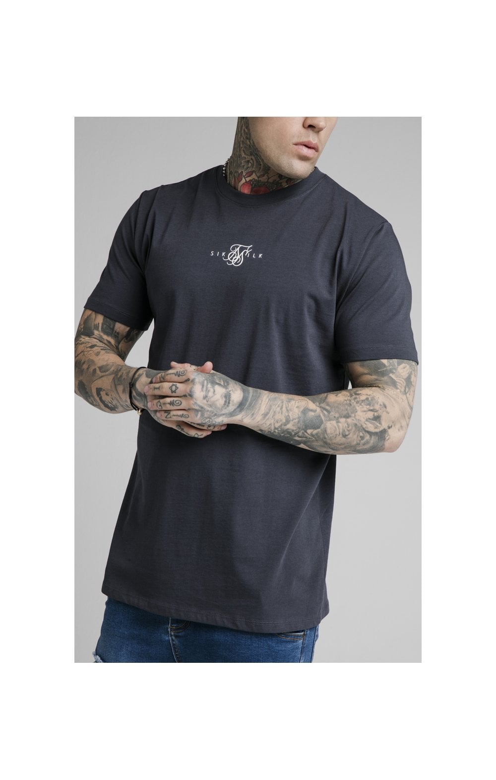 Navy Essential Muscle Fit T-Shirt (1)