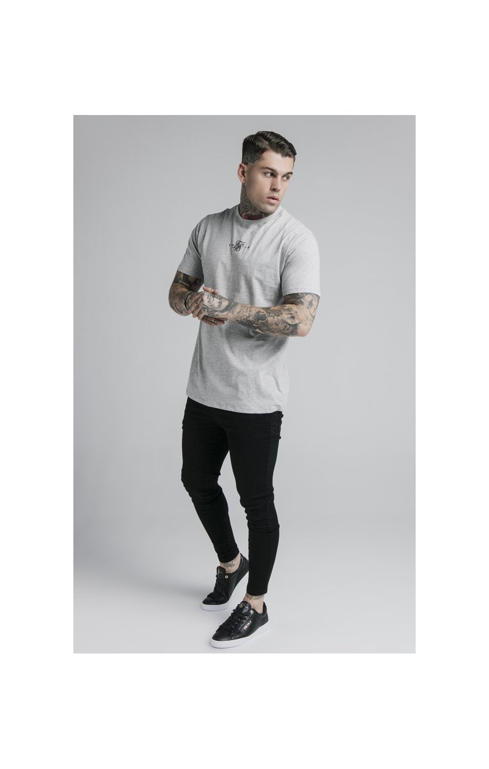 Grey Marl Essential Muscle Fit T-Shirt (3)