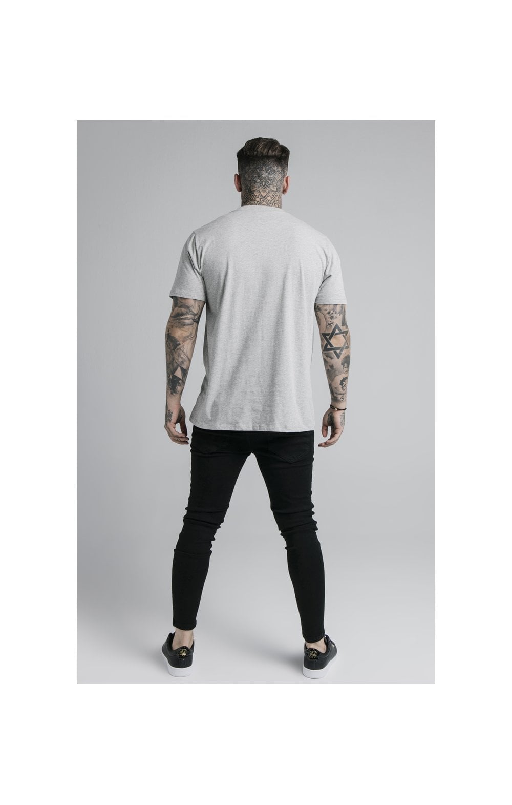 Grey Marl Essential Muscle Fit T-Shirt (6)