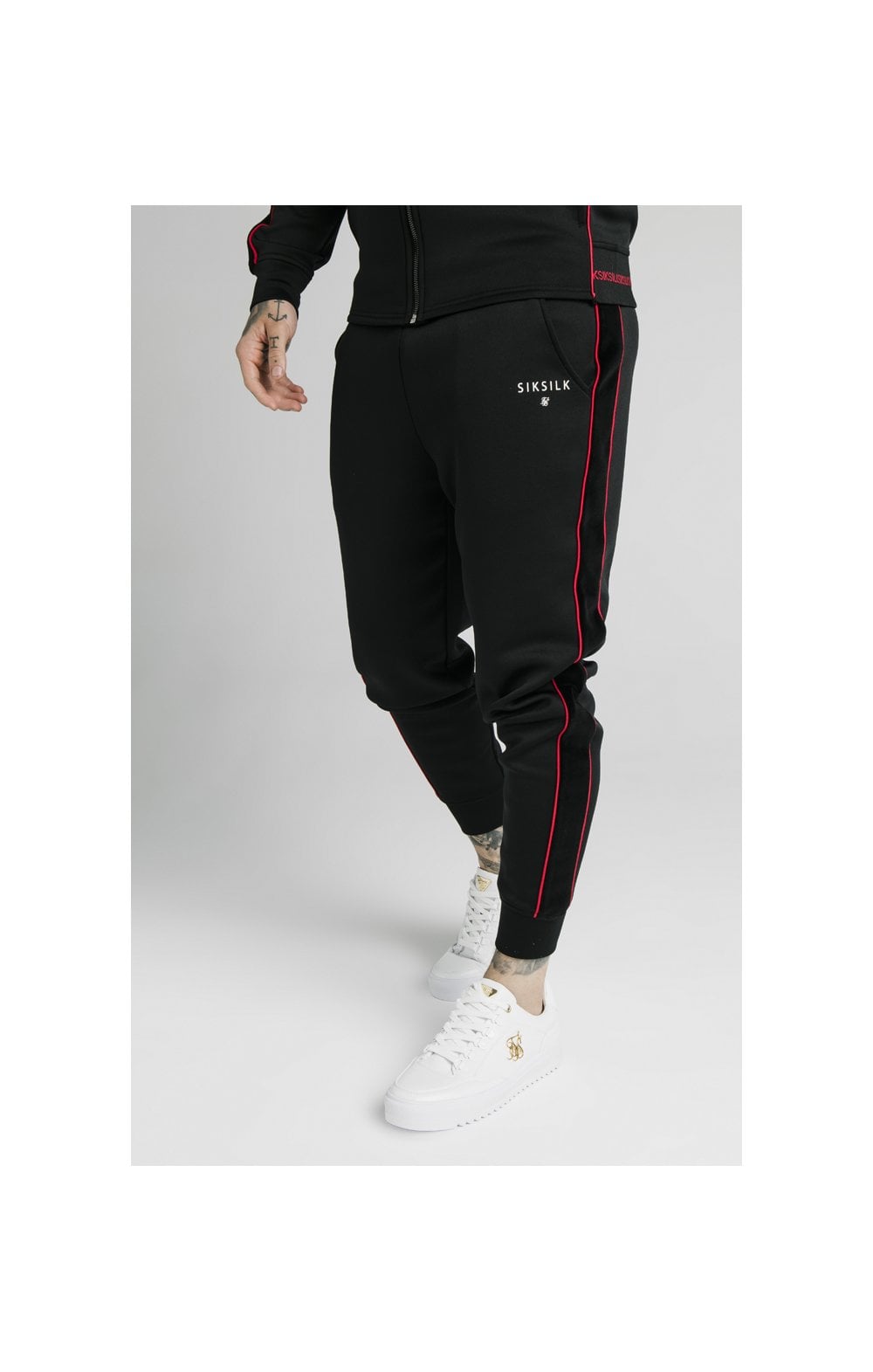 Load image into Gallery viewer, SikSilk Imperial Cuffed Jogger - Black (2)