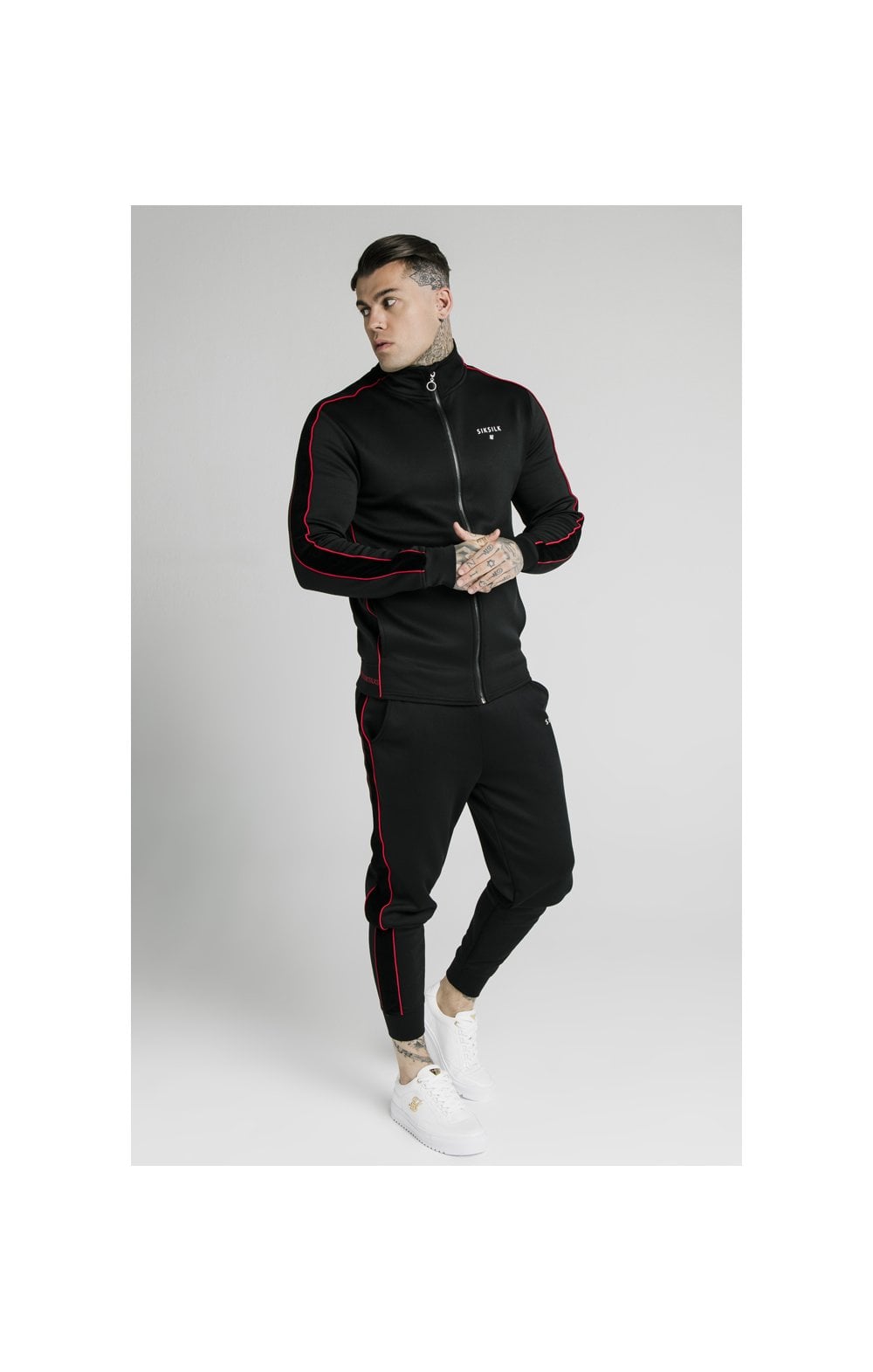 Load image into Gallery viewer, SikSilk Imperial Cuffed Jogger - Black (4)