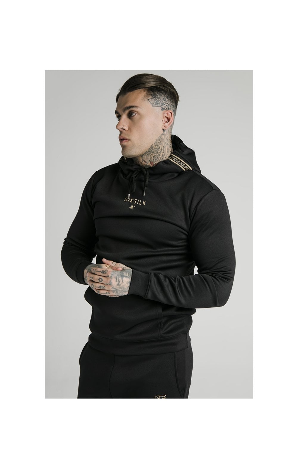 Siksilk muscle fit overhead hoodie sale