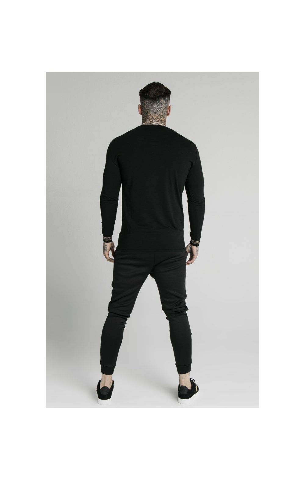 SikSilk Element Muscle Fit Cuff Joggers - Black & Gold (6)