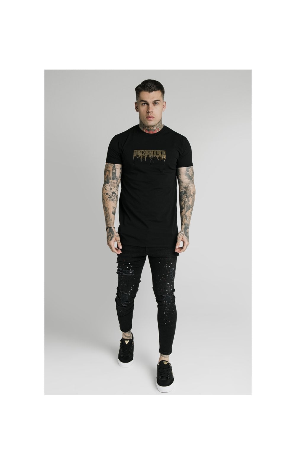 SikSilk Rhinestone Creep Tee – Black (2)