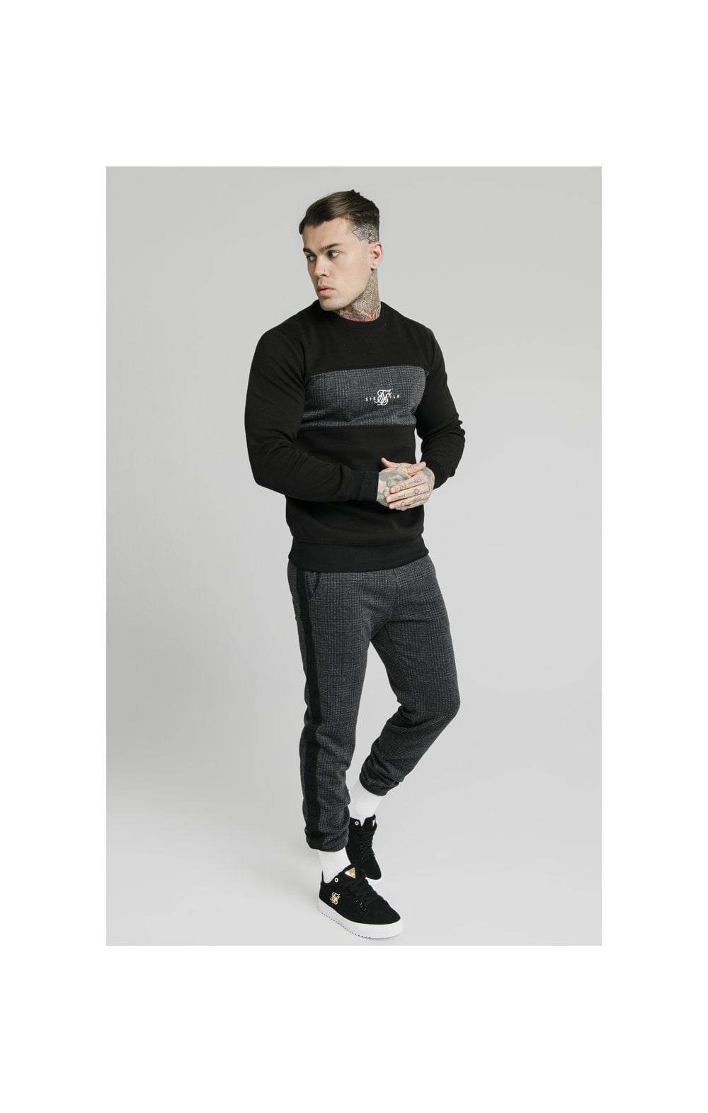 Load image into Gallery viewer, SikSilk Crew Sweater - Grey (4)