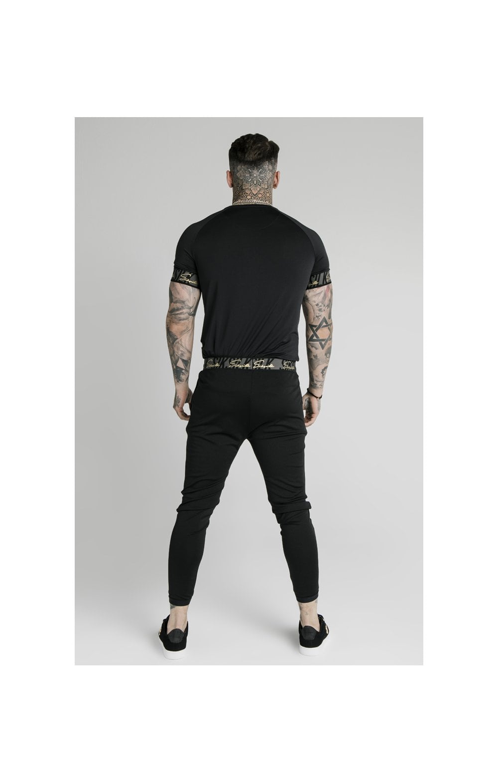 Load image into Gallery viewer, SikSilk S/S Scope Tape Tech Tee – Black (5)