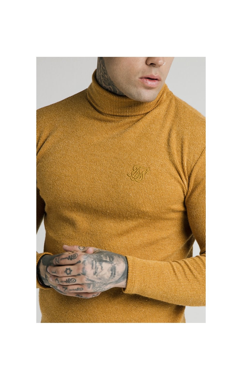 SikSilk Rib Turtle Neck - Yellow (2)