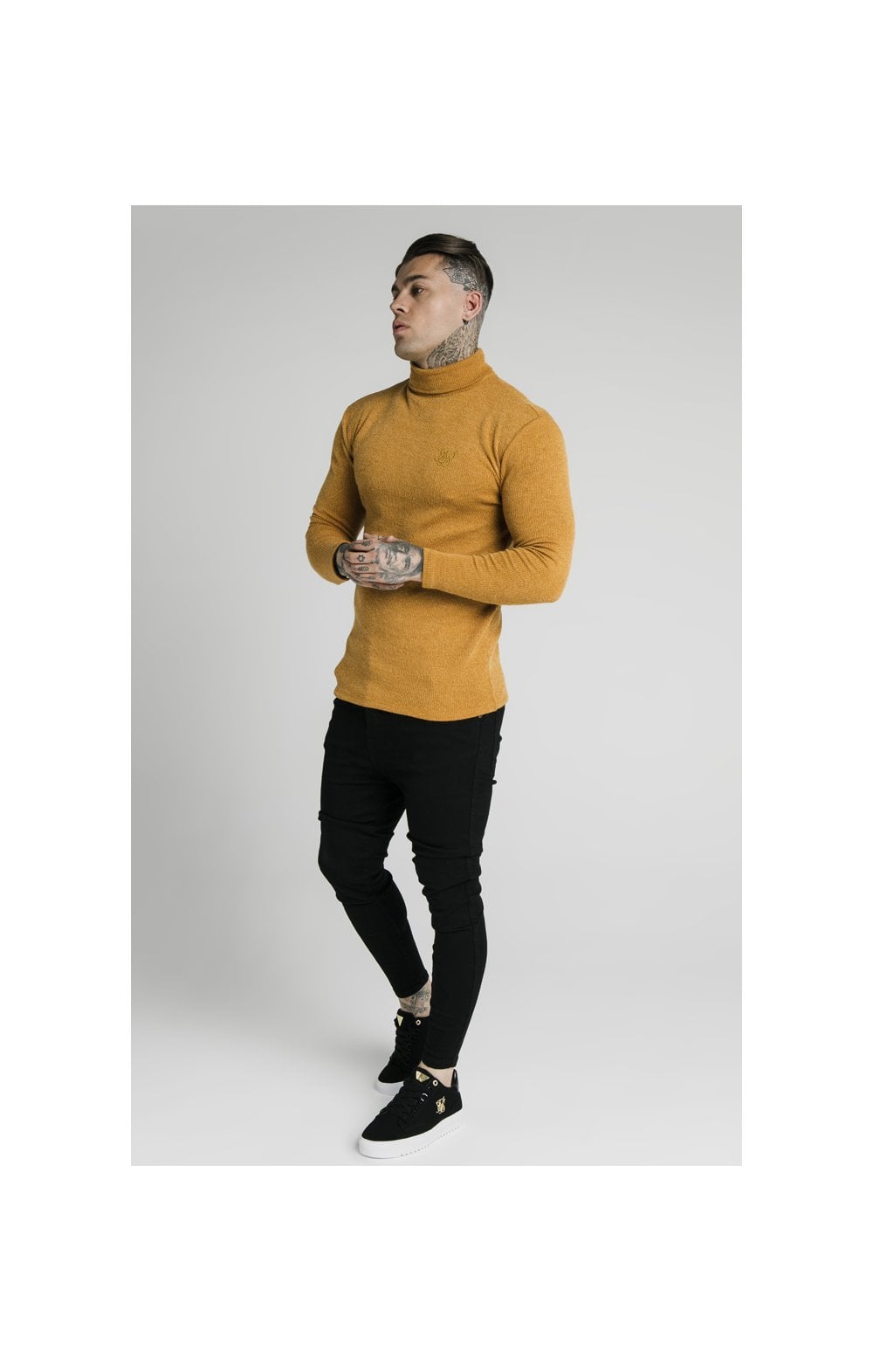 SikSilk Rib Turtle Neck - Yellow (3)