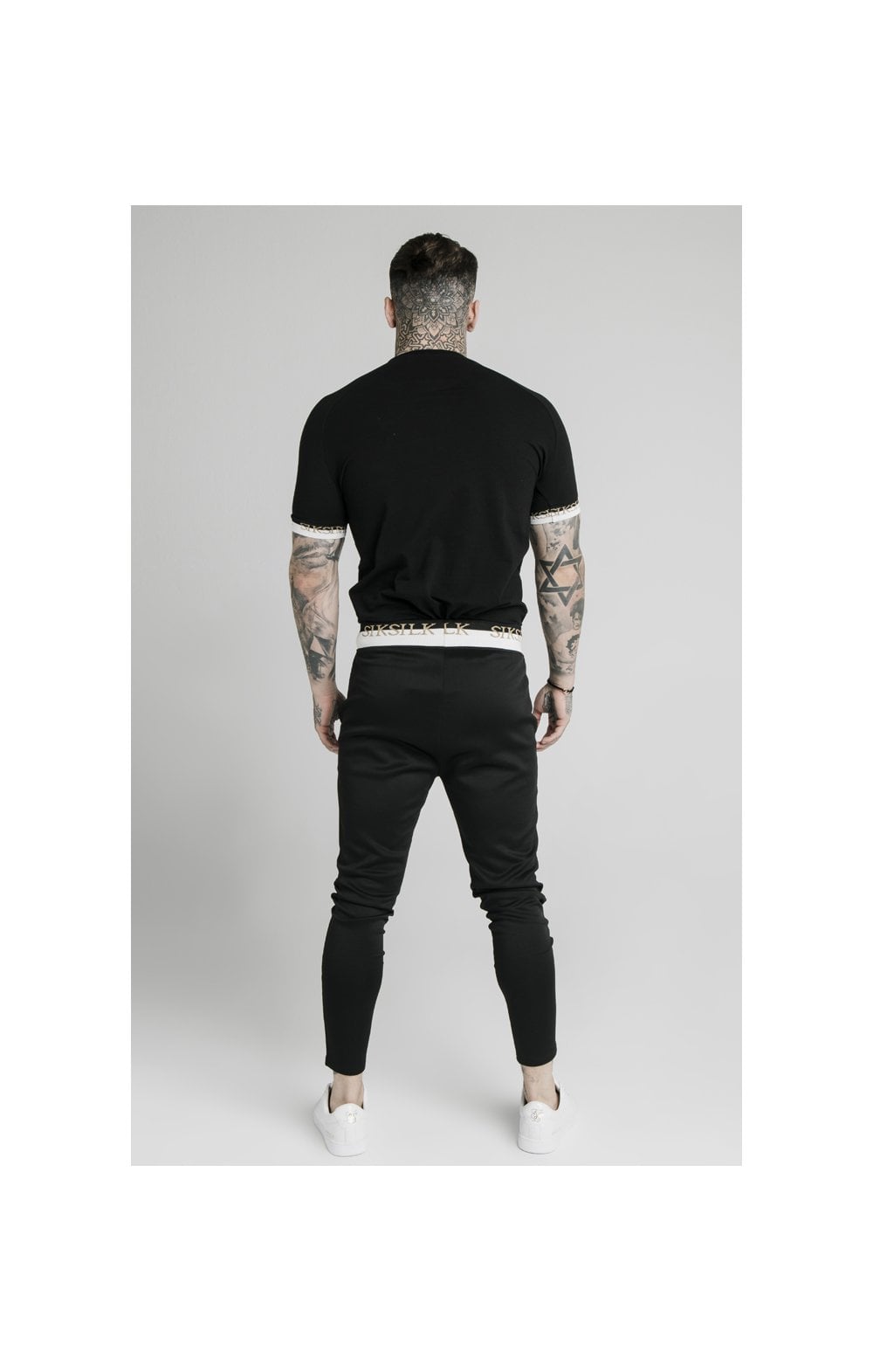 SikSilk S/S Deluxe Raglan Tech Tee - Black (4)