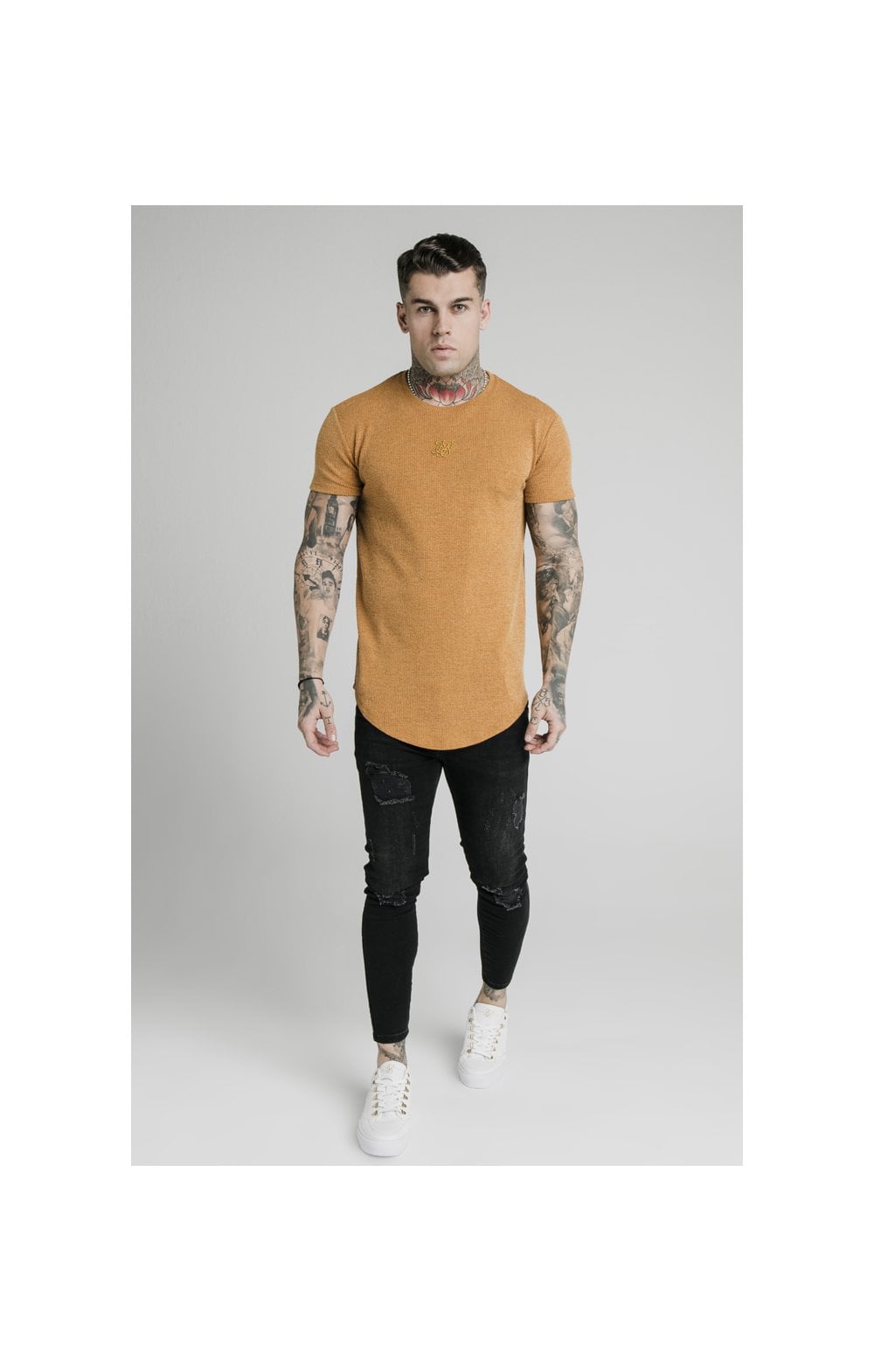Load image into Gallery viewer, SikSilk Rib Knit Gym Tee - Yellow (2)