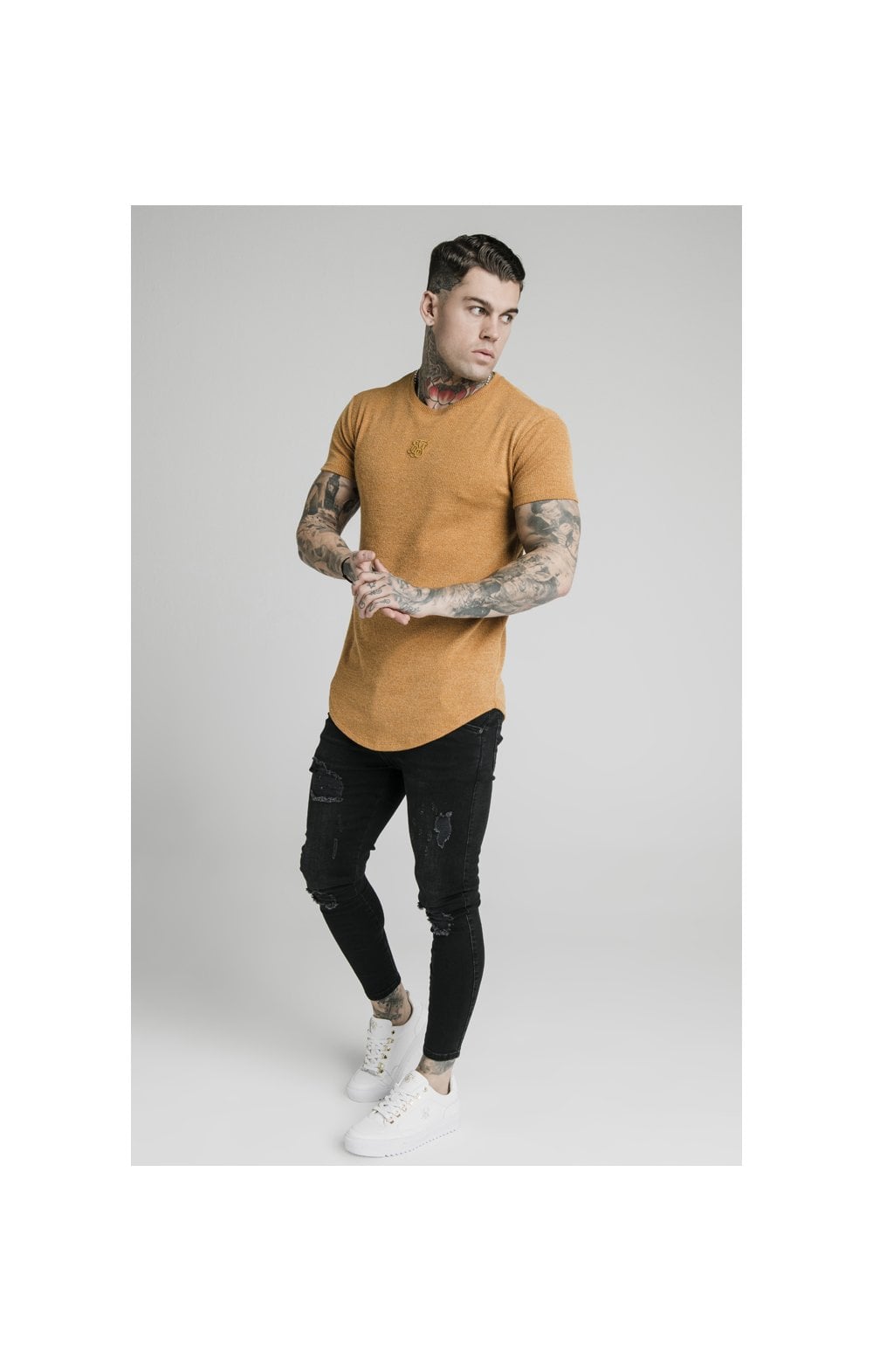 Load image into Gallery viewer, SikSilk Rib Knit Gym Tee - Yellow (3)