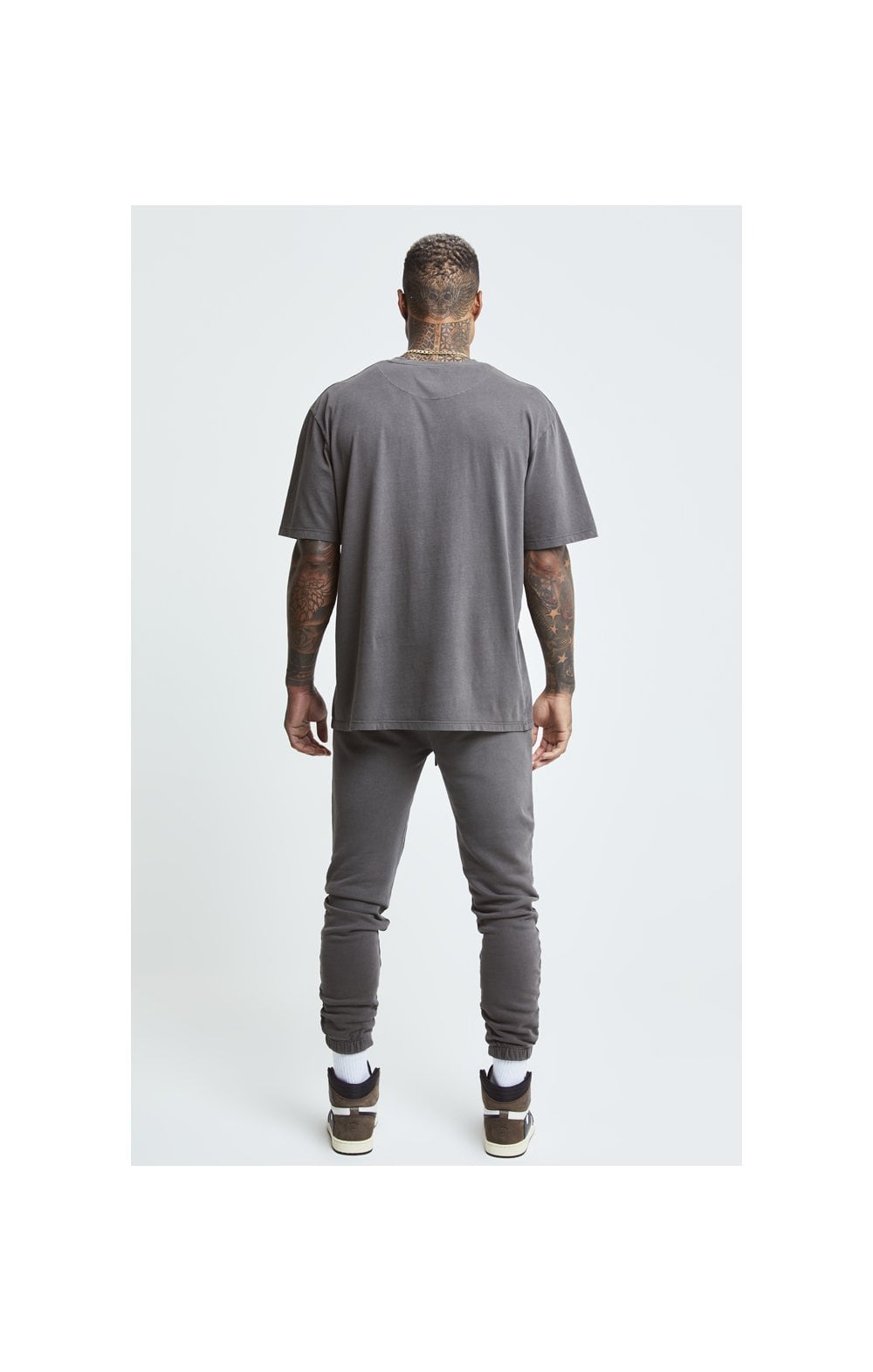 SikSilk X Steve Aoki Joggers - Washed Grey (7)