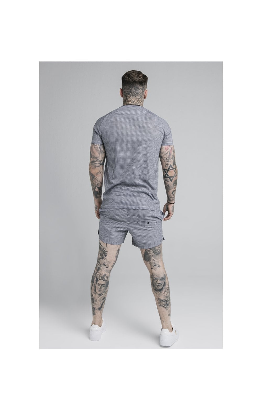 SikSilk Raglan Tech Tee - Houndstooth (4)