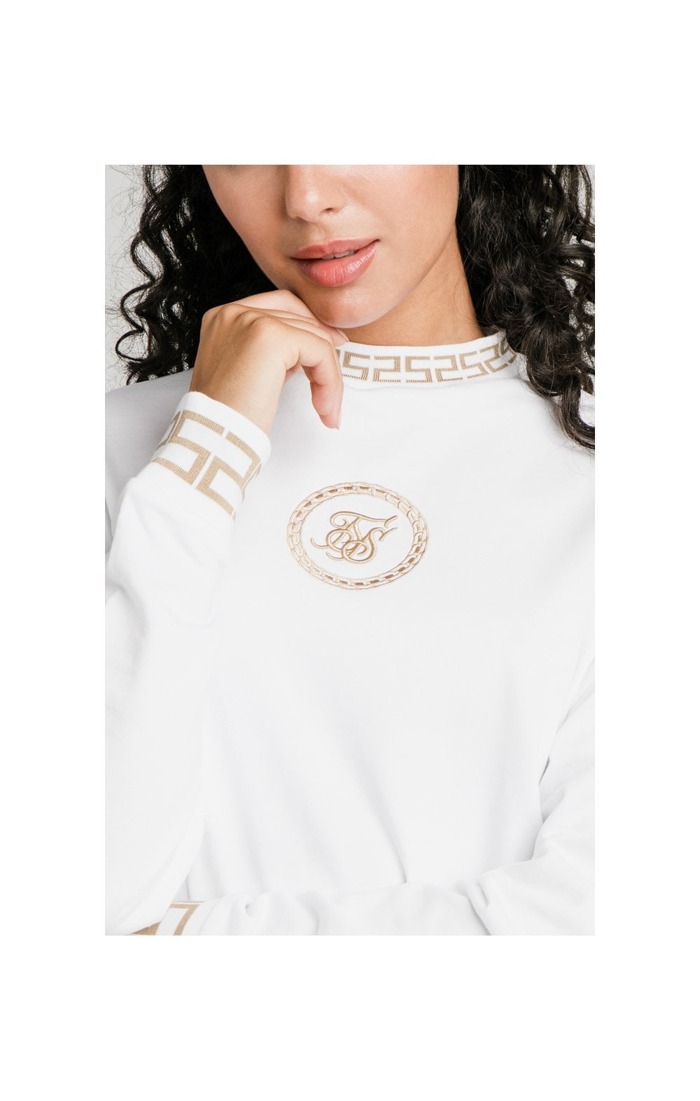 SikSilk Luxury Sweatshirt Dress - White (2)