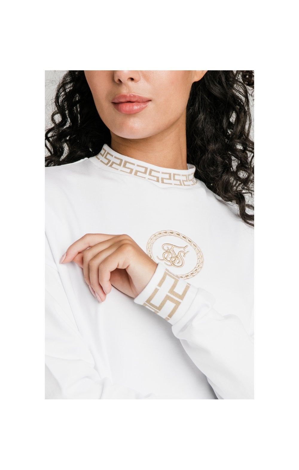 SikSilk Luxury Sweatshirt Dress - White (3)