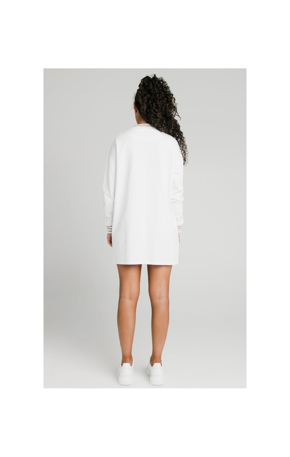 SikSilk Luxury Sweatshirt Dress - White (6)