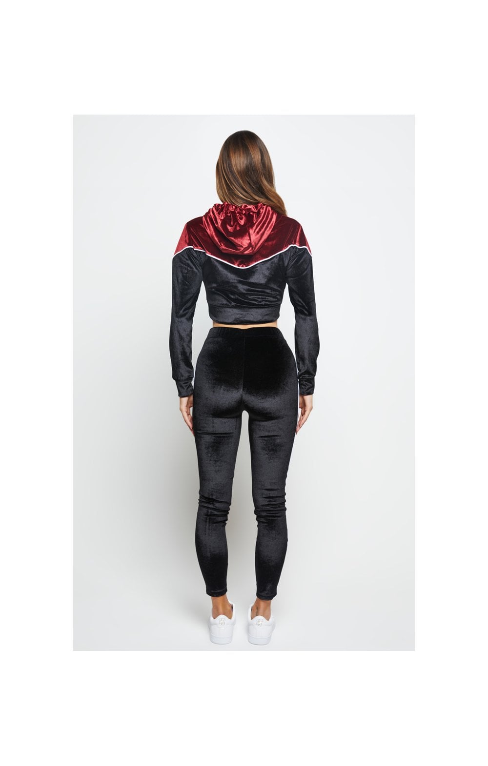 SikSilk Velour Piping Leggings - Black (6)