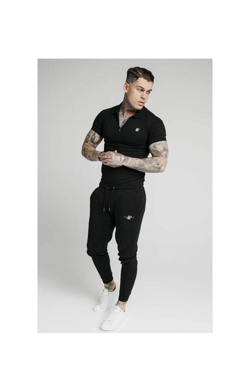 SikSilk Muscle Fit Jogger – Black (3)