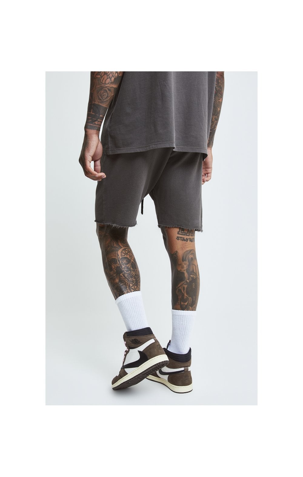 Load image into Gallery viewer, SikSilk X Steve Aoki Relaxed Shorts - Washed Grey (2)
