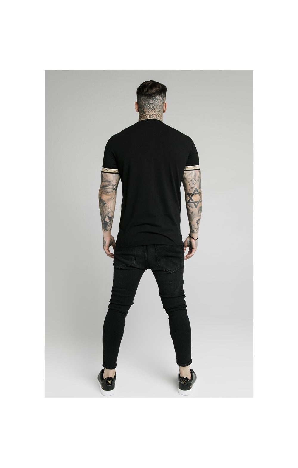Load image into Gallery viewer, SikSilk S/S Premium Tape Gym Tee - Black (6)