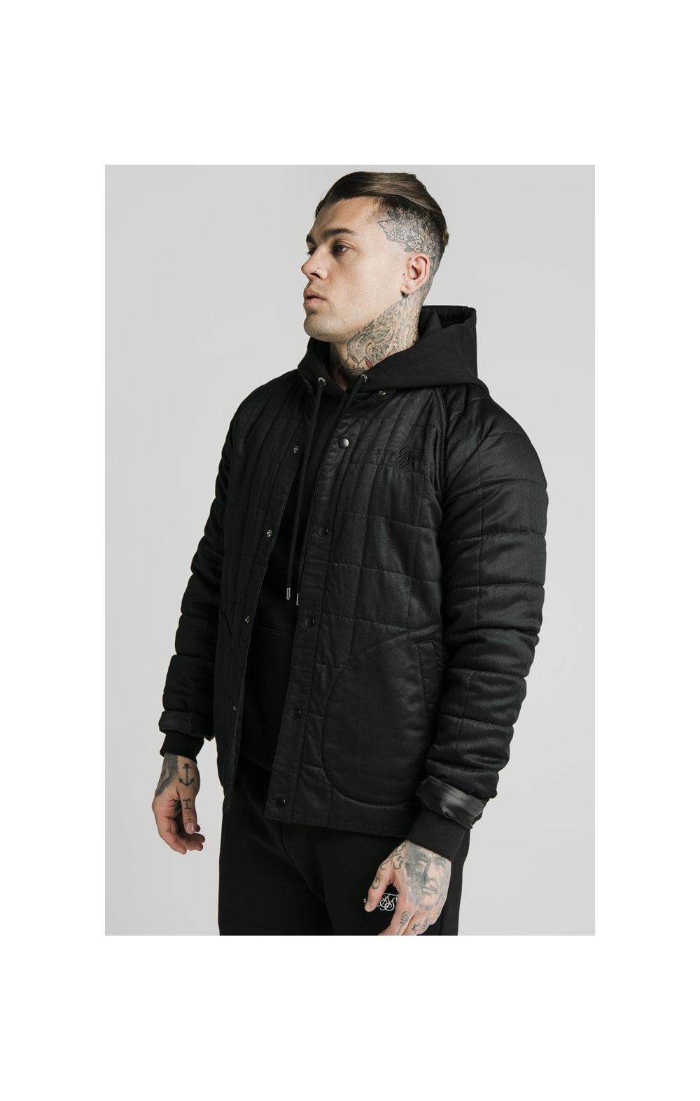 Load image into Gallery viewer, SikSilk Farmers Jacket – Black