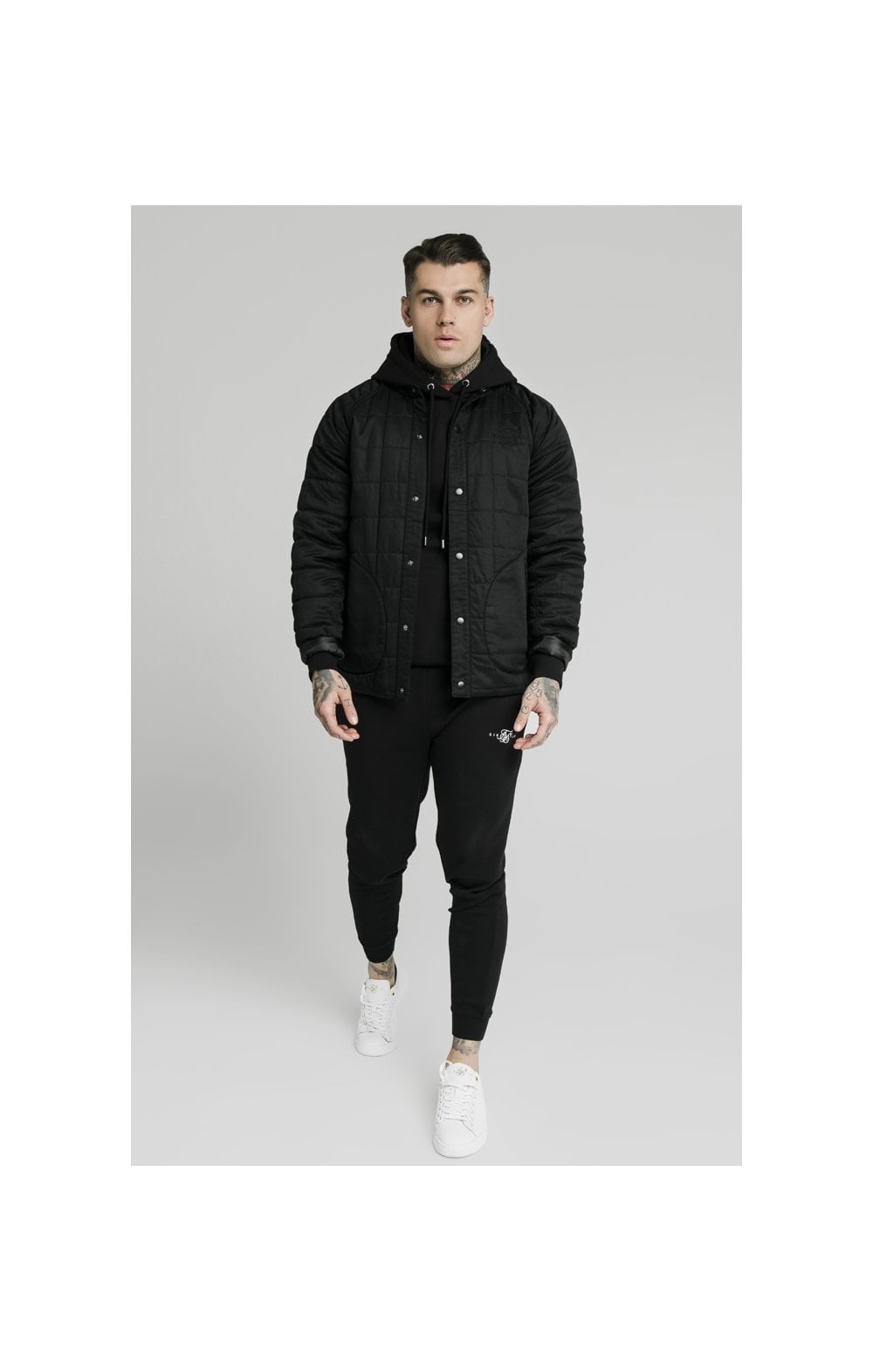 SikSilk Farmers Jacket – Black (2)