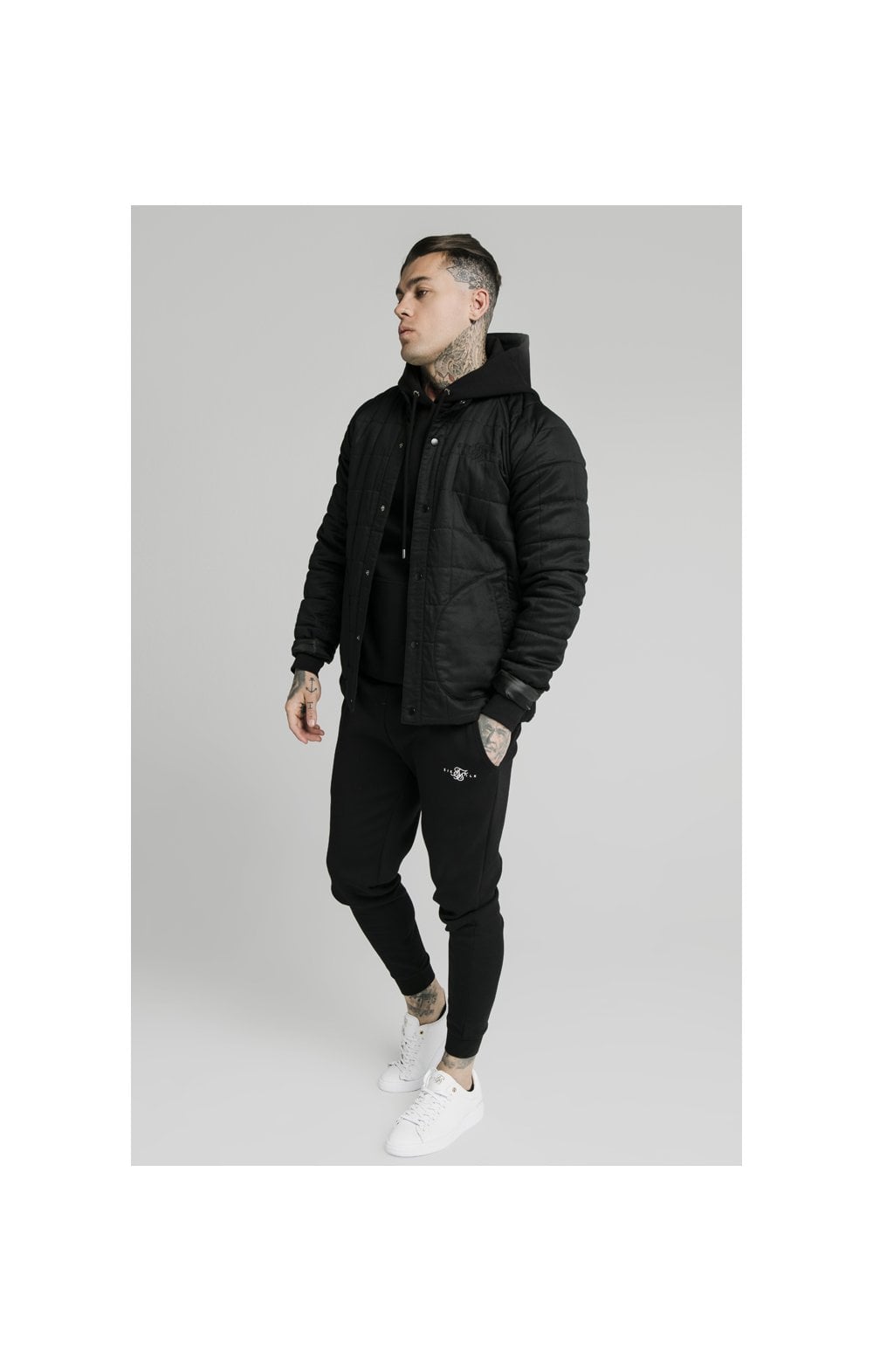 SikSilk Farmers Jacket – Black (4)